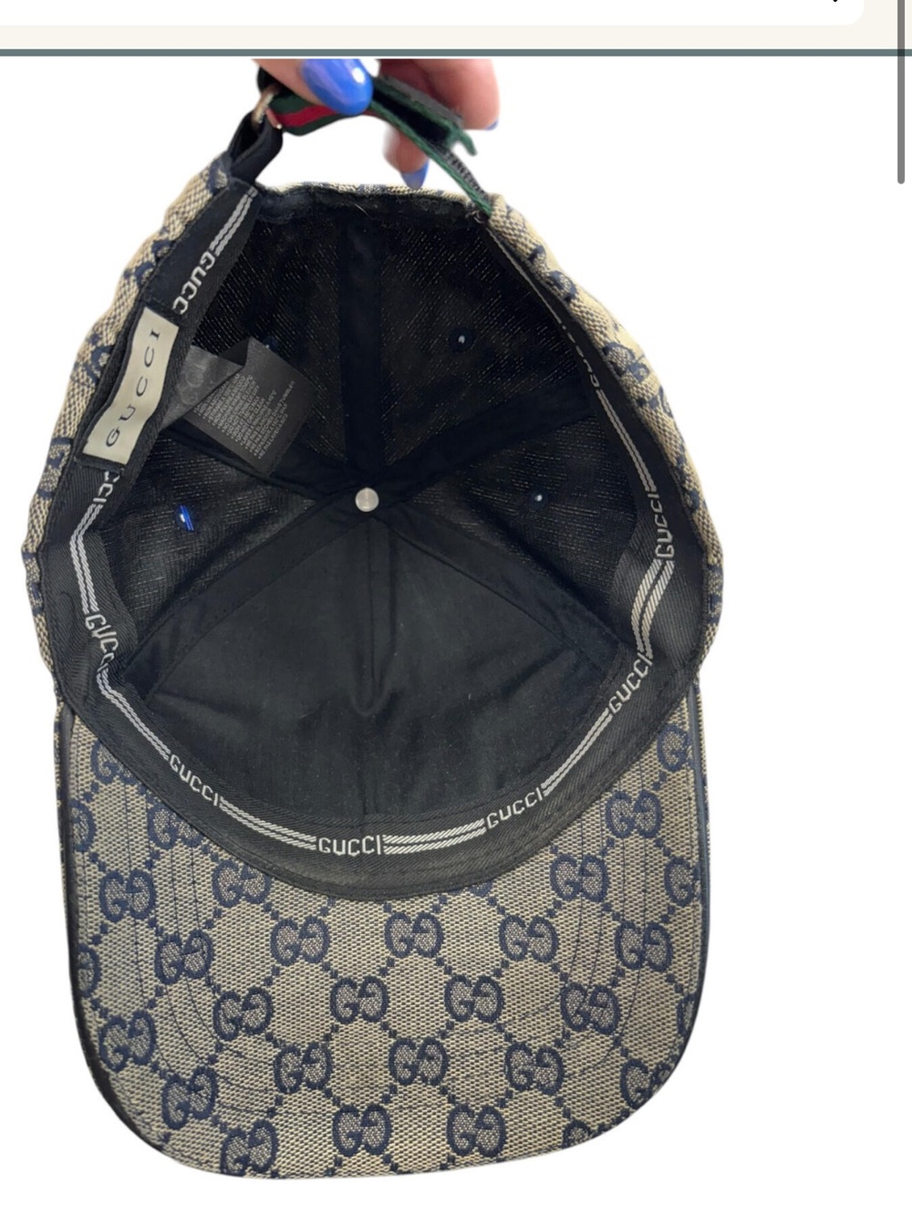 GUCCI SIGNATURE GG SUPREME BASEBALL HAT SZ m - Picture 4 of 4